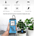 Portable 7in 1 Digital Soil Detector NPK PH EC Analyzer Moisture Sensor Soil Tester with Handheld Terminal for Soil Fertility Test - Image 2