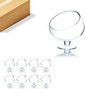 WGV Slant Cut Bowl Glass Vase Bulk with Stand, Width 6.5", Height 7", Clear Planter Terrarium, Candy Dish, Fruit Jar for Wedding Party Event, Home Office Decor, 8 Pieces by WGVInternational-OpusGlassware