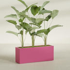 Greenline Leo Tall Rectangular Fiberglass Planter, Outdoor Planter Box - Image 4