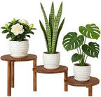 3 Tier Ladder Plant Stand, Adjustable Plant Shelf for Indoor Plants by Jotboom