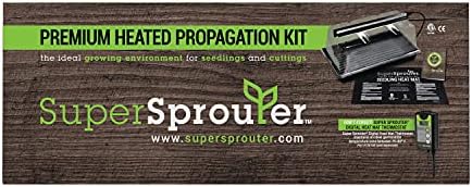 Super Sprouter Premium Heated Propagation Kit for Starting Seeds or Cuttings, Includes Heat Mat, Tray, Grow Light, and More - Image 3