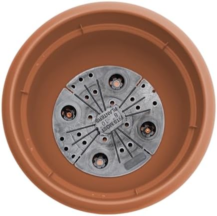 Bloem Ariana 16" Plastic Self-Watering Planter, Terra Cotta, 2-Pack - Image 6