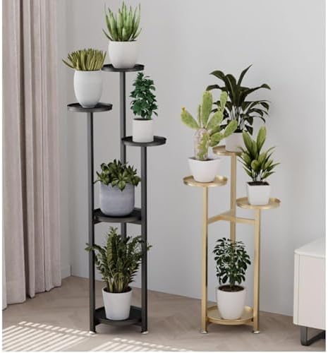 Takywep Corner Plant Shelving Multi-Layer Heavy Duty Metal Flower Pot Stand for Patio Garden Balcony Living Room Bedroom - Image 5