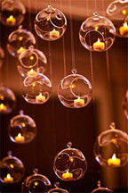 Set of 24 Wedding Hanging Glass Orbs, Glass Tea Light Terrarium, Globe Terrarium, Tea Light Holders, Wedding Decor Indoor Outdoor - Image 2