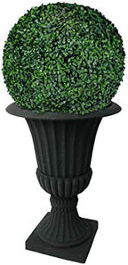 Algreen Acerra Urn Planter 21.25-in. Diameter by 30-in. H, Black Stucco - Image 3