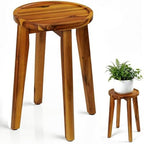 Demigo 15 in Tall Plant Stand, Acacia Plant Shelf for Indoor & Outdoor Use by Demigo