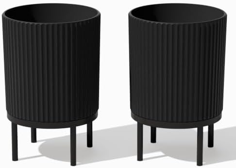 Veradek Demi Series Raised Planter - Round Planter with Stand by VeradekOutdoor