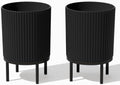 Veradek Demi Series Raised Planter - Round Planter with Stand by VeradekOutdoor