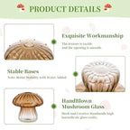 Glasseam Mushroom Vases for Flowers, 10 Pcs Amber Glass Bud Vase for Decor - Image 6