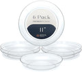 Royal Imports Clear Plant Saucer, Floral Plastic Plates Plant Tray 11" 6pk by RoyalImports