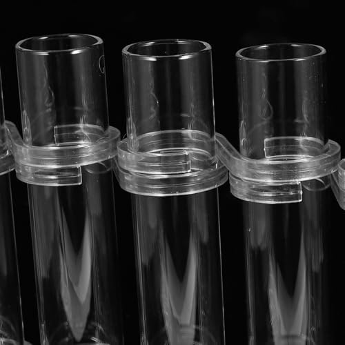 8pcs 18x3cm Glass Hydroponic Tube Vases for Flower Arranging and Plant Propagation Home Décor Cleaning Brush and S-Shaped Hooks - Image 6
