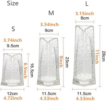 Triangle Luminous Handmade Glass Flower Vase Desktop Ornaments - Image 2