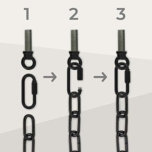 Royal Designs, Inc. LC-2005-ORB-6-1 Heavy Duty Lighting Fixture Chain, Extendable up to 6ft, 60-Pound Weight Capacity, Oil Rubbed Bronze - Image 2
