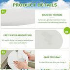 12Pack Diatomaceous Earth Coaster 4/6/8inch Diatomite Plant Saucer Stone Plant Sourcer Instant Dry Water Absorbent Diatomite Tray Water Absorbent Plant Coasters Absorbent Pad Diatomaceous Earth Mat - Image 3