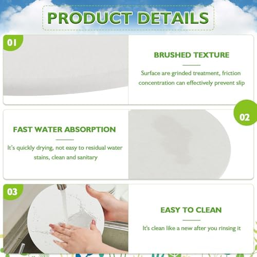 12Pack Diatomaceous Earth Coaster 4/6/8inch Diatomite Plant Saucer Stone Plant Sourcer Instant Dry Water Absorbent Diatomite Tray Water Absorbent Plant Coasters Absorbent Pad Diatomaceous Earth Mat - Image 3