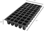 SUNPACK 21" x 11" Heavy Duty 50-Cell Square Insert, Black, 2.5" (Pack of 10) - Ideal for Greenhouses or Indoor Gardening - Holds Up to 50 Different Seeds - Image 4