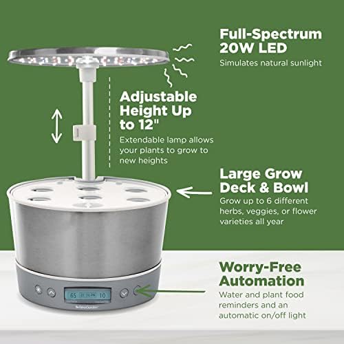 AeroGarden Harvest Elite 360, White Stainless - Image 6