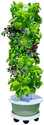 Hydroponic Growing System, Vertical Garden Tower Automatic Timer 36 -Pod by Unknown