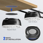 Barrina OG09 Puck Grow Light, 36W(4 x 9W), 5000K, Timer, 4 Packs, Black - Image 5