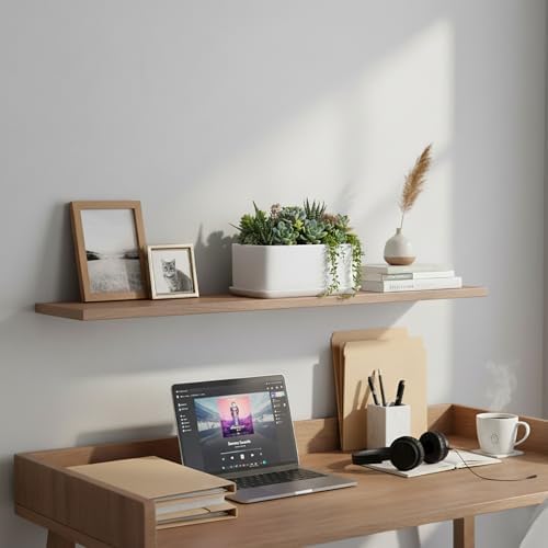 MyGift 10 Inch Modern Unglazed White Ceramic Indoor Plant Pot with Drainage Hole, Rectangular Succulent Planter Window Box with Removable Saucer, 1 Pack - Image 3