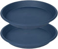 2 Pack of 16 inch Plant Saucer, Large Plant Tray, Heavy Sturdy Plant Drainage Tray for Indoors, Bird Bath Bowls, Sturdy 18 inch Plastic Pot Tray for Planter (Blue) by Unknown