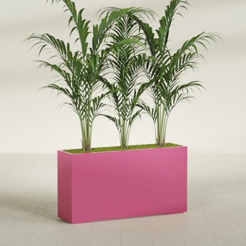 Greenline Alice Tall Rectangular Fiberglass Planter, Outdoor Planter Box - Image 4