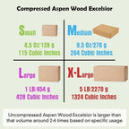 5 LB Natural Aspen Wood Excelsior Natural Color and Smell - Image 6