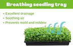 BeGrit 1020 Mesh Bottom Trays for Soil Blocking, Seedling Starter, Microgreen Plant Seed Tray 10'' x 21'' 10-Pack - Image 5