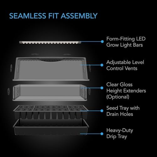 AC Infinity Heavy-Duty Large Humidity Dome w/ Full Spectrum LED Grow Lights - Image 4