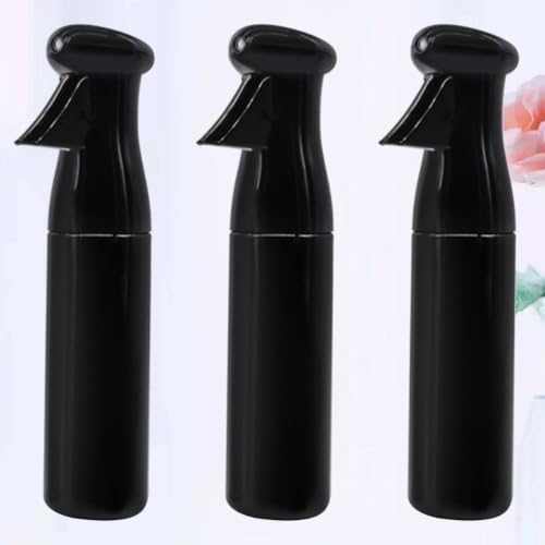 Hand Press Spray Bottle Sleek Modern Design 3pcs with Big Capacity Glass and Abs Material, Dishwasher Safe Long-term Storage Solution Black for Home and Salon Use - Image 3