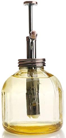 Plant Mister- Amber Glass Bottle & Brass Sprayer (Antique Copper) - Image 4