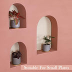5.25" Ceramic Plant Pots with Drainage Holes & Trays Set of 4 - Image 5