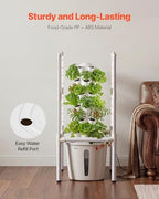 VEVOR Hydroponic Tower, 30 Pods 6 Tiers Hydroponics Growing System Kit with LED Grow Light & App Control, Vertical Home Garden with 20L Water Tank & Pump, Planter for Indoor Herbs, Fruits, Vegetables - Image 5