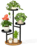 LASZOLA Corner Plant Stand Indoor Flower Shelf Tall, 3 Tiers Metal Black by LASZOLA