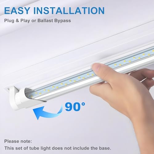 JESLED 3FT T8 LED Tube Light, 6000K Cool Bright White, 12 Pack - Image 4