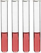 EISCO 48PK Test Tubes, 15ml - Borosilicate 3.3 Glass - 1.2mm Thick Walls, Beaded Rim - Superior Heat & Chemical Durability - 5.25" Tall, 0.6" Diameter by EiscoLabs