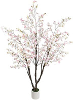Caxchiling Artificial Cherry Blossom Tree 6FT, Pink Faux Floor Tree by Caxchiling