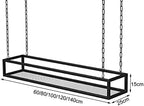 Ceiling Shelf Floating Shelves - Hanging Planters for Indoor Plants Window - Hanging Flower Pot for Wall and Ceiling Mounting - Plant Holder for Bar, Garden, Balcony, Home Decoration ( Size : 140x25x1 - Image 2