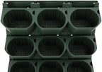 Vertical Wall Planter, 36pots Wall-Mounted Flower Pot Holder, Vertical Pocket Garden Wall Planter Outdoor Hanging Flower Pot, Stackable Grow Bags for Flowers Vegetables Fruits (Dark Green) - Image 7
