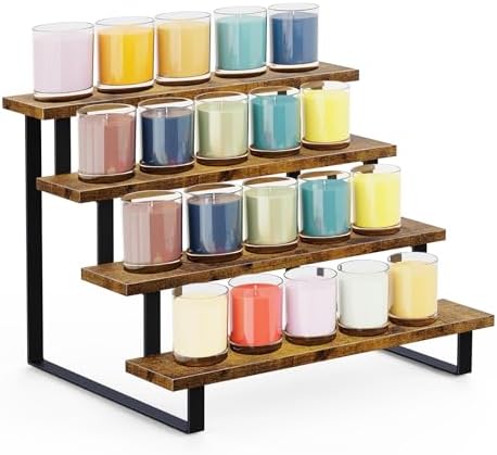 ELITEROO Wooden Display Riser Stand, Tiered Perfume Cologne Organizer Stand by ELITEROO