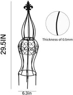 Metal Garden Trellis for Climbing Plants – 29.5" Durable Support - Image 2