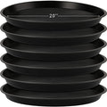 Eccliy 6 Pack Plastic Plant Saucer, Round, 20 Inch, Black by Eccliy