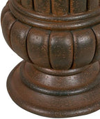 Virubi 22.44" H Vintage Fluted Pedestal Urn Planter – Weather-Resistant MGO Outdoor Flower Pot for Garden, Patio, Front Porch – Antique Victorian Style Decor (Antique Bronze) - Image 6