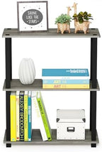 Furinno TURN-S-TUBE Storage Shelves Set of 2, 3-Tier Book Shelf, Corner Shelf, Toolless Open Shelves, Square Tubes, for Organization and Storage, Living Room, Garage, Home Office, French Oak - Image 5