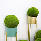 Artificial Plant Topiary Ball Tree Dia 12in, Faux Moss Balls Decorative, Round Faux Moss Balls Outdoor, Green Grass Decorative Balls, for Indoor/Outdoor Wedding Party Decor - Image 6