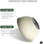 10Inch Hanging Planters Outdoor Indoor, Glazed Hanging Basket with Drainage - Image 4