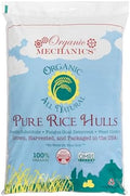Organic Mechanics Pure Rice Hulls, 2 Cu Ft - Sustainable Alternative to Perlite - Enhances Drainage, Porosity and Air Space - Eco-Friendly by OrganicMechanics