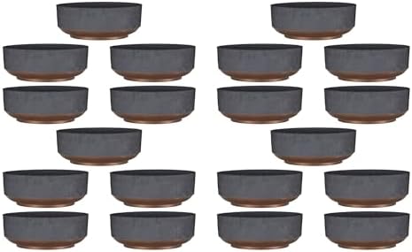 The HC Companies 8 Inch Capri Bowl Planter, Faux Concrete, 20-Pack - Image 2