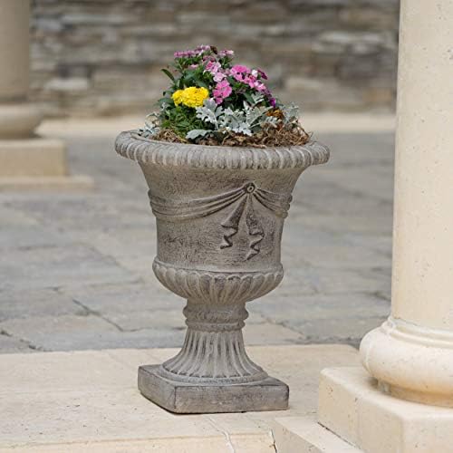 Christopher Knight Home Antique Urn Planter, 20", Green - Image 2