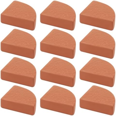 LemonRoad 12 Set Terra Cotta Cement Pot Feet for Outdoor Planters, Sector by Unknown